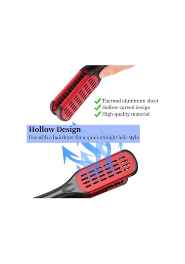 Moveevo Katlanabilir Şekillendirici Tarak V Şeklinde Domuz Favorileri Düz Saç Tarağı