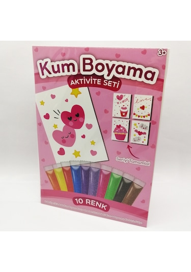 Sevimli Kapler Kum Boyama Aktivite Seti
