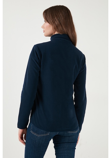 Lela Slim Fit Anti-Pilling Tüylenme Yapmayan Fermuarlı Cepli Hırka Bayan Polar 5907002 Lacivert Lela Slim Fit Anti-Pilling Tüylenme Yapmayan Fermuarlı Cepli Hırka Bayan Polar 5907002 Lacivert