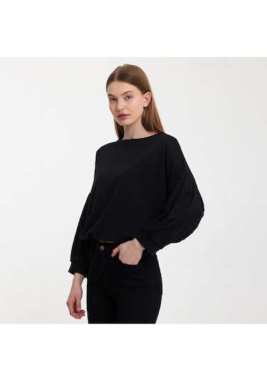Twobull NAIROBI Kadın  Siyah Sweatshirt
