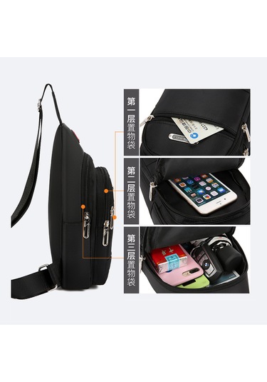 Erkek Çok Yönlü Çapraz Çanta-gri Grı