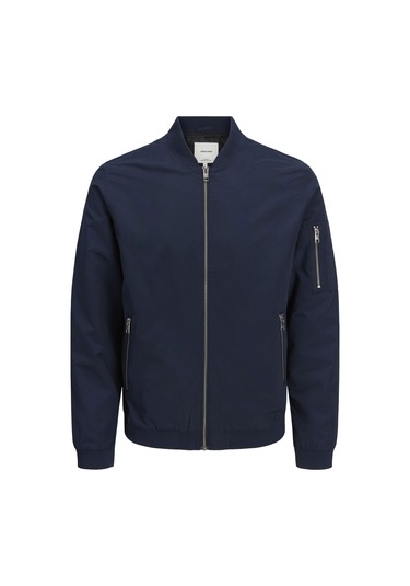 Erkek Fermuarlı Bomber Ceket - 12165203 Navy Blazer