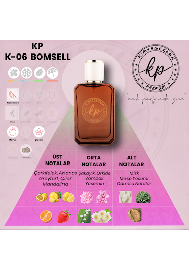 KP Kimyagerden K-06 Kadın Açık Parfüm Extrait De Parfum 50 ML