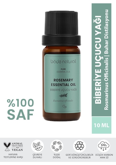 Bade Natural Biberiye Uçucu Yağı %100 Saf 10 ML