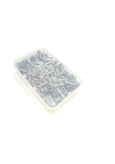 4 Mm Tek Girişli İzoleli Kablo Yüksüğü Alman Norm Gri 1 Paket 500 Adet