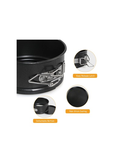 Pieces Siyah, 11 Cm Kekler İçin 4 İnç Mini Yaylı Kalıp Diğer