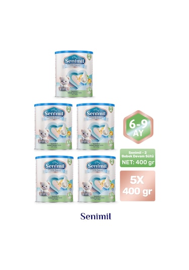Senimil 2 Bebek Devam Sütü 400 G 5 Adet