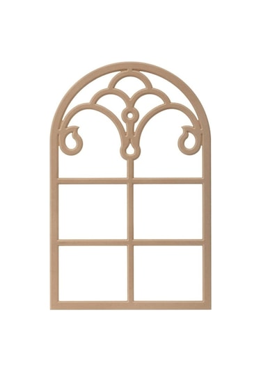 Rafhomestore C9 ( 65X100 Cm ) Duvar Çerçeve Ham Mdf Ahşap