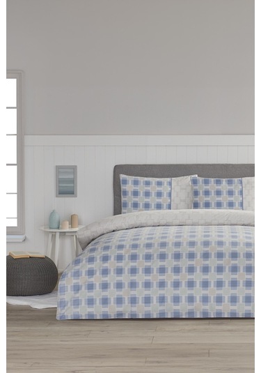Özdilek Tartan Tissue Çift Kişilik Nevresim Takımı Desenli