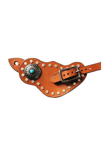 Suntek 2x Tokalı Mahmuz Kayışı Binicilik Mahmuz Kayışı Kahverengi