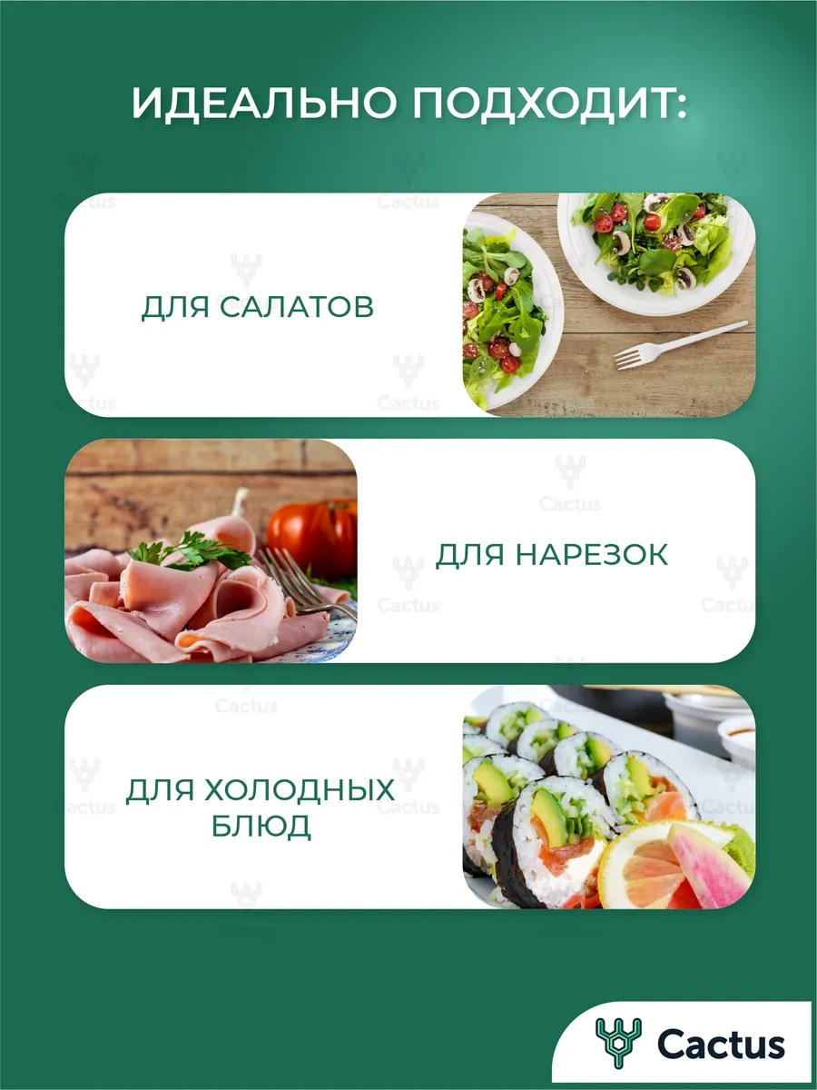 Cactus Tek Kullanımlık Tabaklar Parti Seti 50 Parçalı 287720180 Siyah