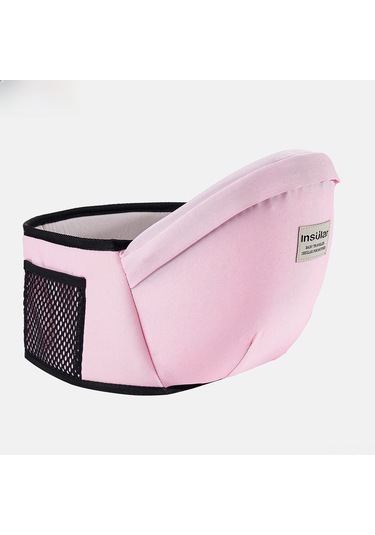 Geeroyoo Bebek Bel Tahtası Çift Fonksiyonlu Önden Tutuşlu Kucağıcı 0-20 Ay Bebek Taşıyıcı Kumaş Bel Bantı Pembe Anne-bebek Ürünü