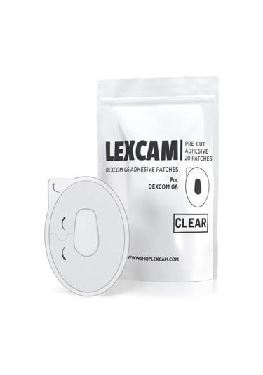Lexcam Dexcom G6 Sensör Uyumlu Su Geçirmez Yapışkan Yama 30 Adet