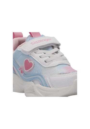 Slazenger KLARION Çocuk Cırt  Cırt lı Beyaz - Mavi Günlük Spor Ayakkabısı