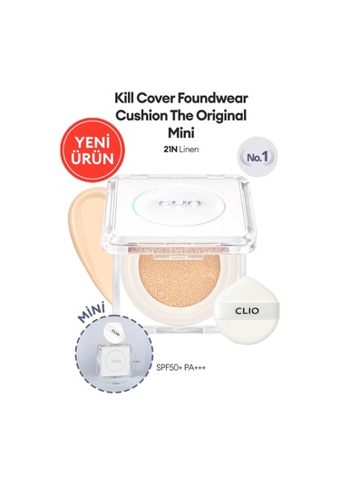 Mat Bitişli Clıo Kill Cover Founwear Cushion The Original Mini 21n Linen Spf50+ Pa+++ 21n Linen