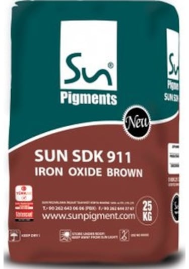 Demir Oksit Sun Sdk 911 Kahverengi  (25 Kg Paket)
