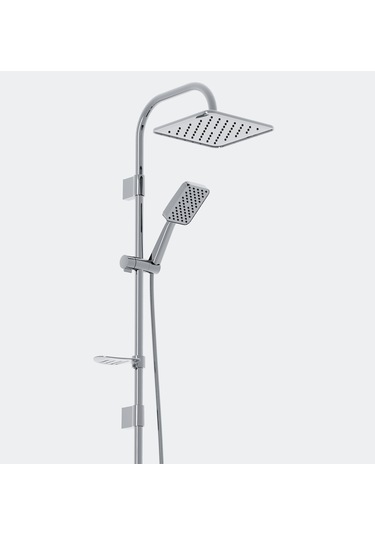 Robot Duş Seti Full Krom Tepe Duş Yağmurlama Sistemi Paslanmaz Krom