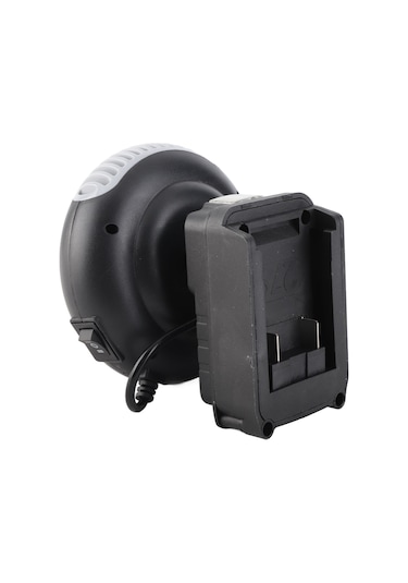 Moveevo 170w Akıllı Termostatlı Taşınabilir Isıtıcı - 2 Seviye Sıcaklık Regülasyonu, 180 Döner Kafa, Worx 18v 5pin Wa3551 Li-ion Pil Uyumlu, Usb Şarj Portlu