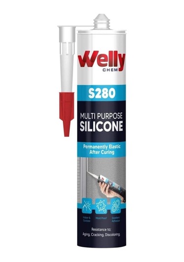 Welly Chem A280 Genel Amaçlı Silikon 280 G Şeffaf 24'lü