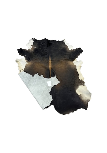 Doğal Renkli Dana Postu Halı - Naturel Halı Post Kahve Gri