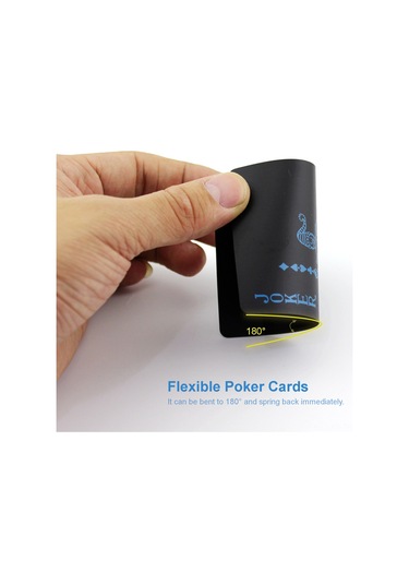 Reedark Su Geçirmez Pvc Poker Kartları - Sihir, Parti Ve Seyahat İçin Dayanıklı Oyun Kartları Mavi