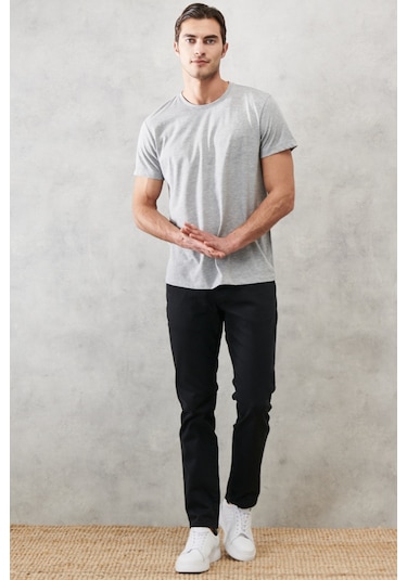 Erkek Sıyah 360 Derece Her Yöne Esneyen Rahat Slim Fit Pantolon Siyah Erkek Sıyah 360 Derece Her Yöne Esneyen Rahat Slim Fit Pantolon Siyah