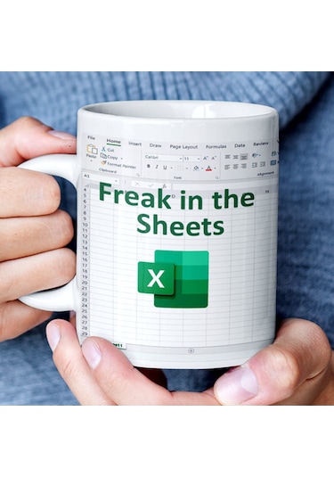 E-tablo Excel Kahve Kupası Komik  Geek  Kupa Bardağı