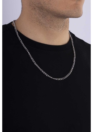 Gümüş Pazarım Klasik Model Erkek Çelik Zincir Çok renkli