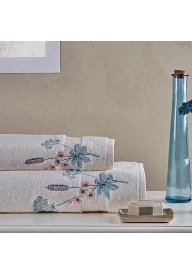 Evdema Marie Claire Petra 2' Li Havlu Seti Kırık Beyaz Mc061746 Kırık Beyaz