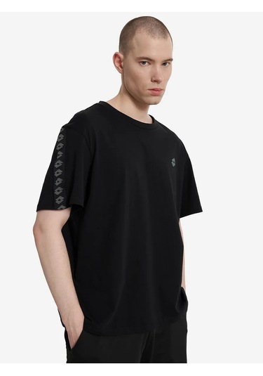 Lotto Erkek Oversize Vesuvius Tişört 363298483 Siyah