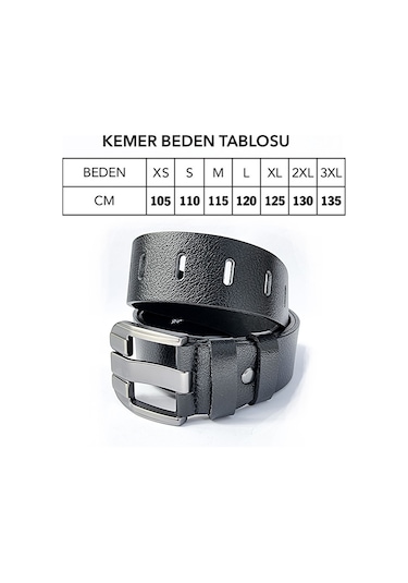 RİCH SMİTH %100 HAKİKİ DERİ ERKEK SPOR SİYAH ÇELİK TOKA KEMER 4 C