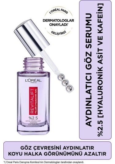 L'Oréal Paris Revitalift %5 Saf Glikolik Asit Peeling Etkili Tonik & Revitalift Filler Göz Serumu﻿﻿