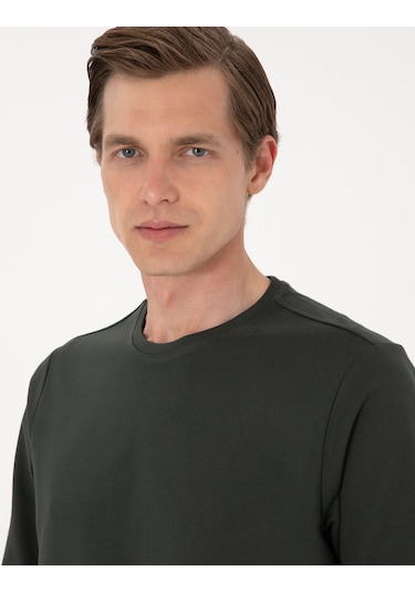 Pierre Cardin Erkek Koyu Yeşil Sweatshirt 50314054-vr079 Koyu Yeşil