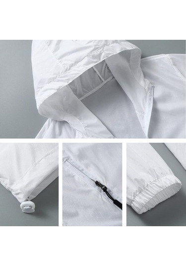 Yaz Güneş Koruma Giyim Erkek Kadın Ultra Ince Artı Boyutu Güneş Koruyucu Ceket Çiftin Çabuk Kuruyan Ceket Pembe