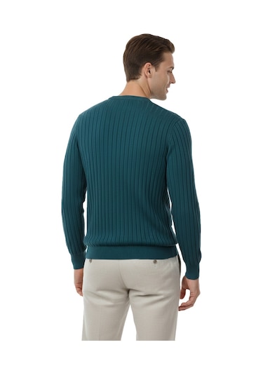 Deepsea Erkek Yeşil Rahat Kalıp Çizgi Dokulu Triko Kazak Şık & Modern Tasarım 2605432 Yeşil Deepsea Erkek Yeşil Rahat Kalıp Çizgi Dokulu Triko Kazak Şık & Modern Tasarım 2605432 Yeşil