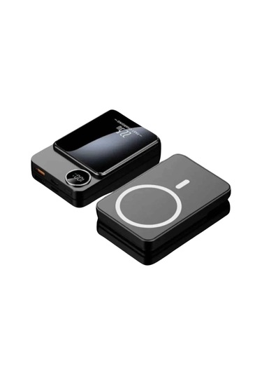 Magsafe Powerbank 10.000 Mah 22.5 Watt Hızlı Şarj Göstergeli Kablosuz Taşınabilir Şarj Çok Renkli