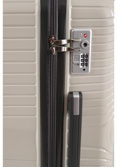 Ççs 5239 Polipropilen 3 Lü Valiz Seti Beyaz-antrasit Beyaz - Antrasit