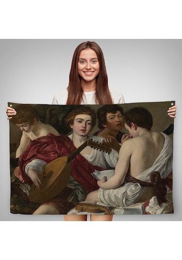 Caravaggio - Müzisyenler Duvar Örtüsü - The Musicians-7144