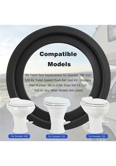 Trendooze Karavan İçin Dometic 300 310 320 Tuvaleti Sızdırmaz Conta Seti Koku Önleyici