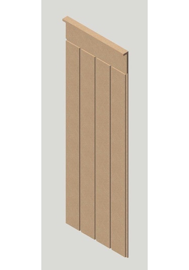 DUVAR PANELİ 36 cm Genişlik x 105 cm Ham mdf Duvar paneli ( 10 mm
