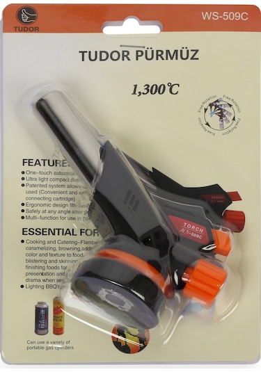 Tudor WS-509C Çakmak Gazı Uyumlu Kafa Profesyonel Pürmüz Siyah