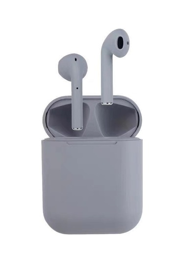 Gajeena İ12 Kablosuz Bluetooth Kulaklık, Dokunmatik Kontrollü, Akıllı Gürültü Önleme, 300mah Şarj Kutusu, Gri