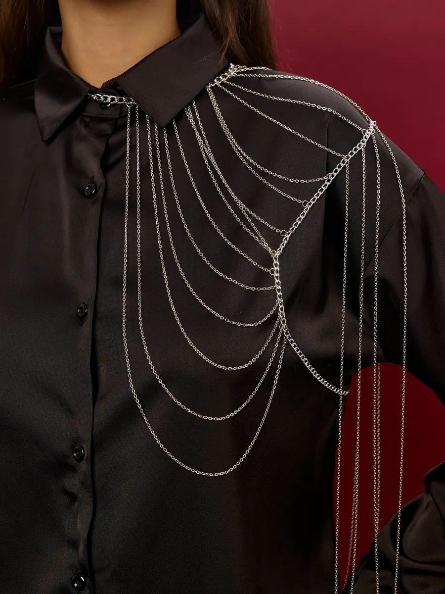 Bıjuteks Vücut Zinciri Body Chain 271977555 Gri