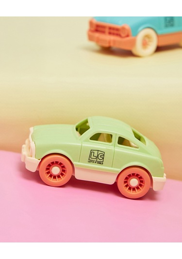 3'lü Minik Arabalar Seti Yeşil Bej Mavi Çok Renkli