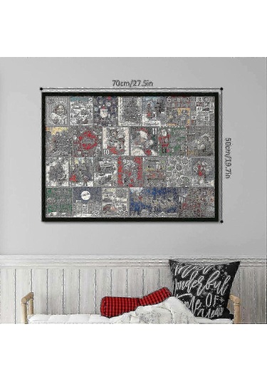 Bulmaca Advent Takvimi 2024, 1008 Parçalı Bulmaca 24 Günlük Noel Geri Sayım Advent Takvimleri, Çocuklar Ve Yetişkinler İçin Noel Hediyesi Fikri - Mishan