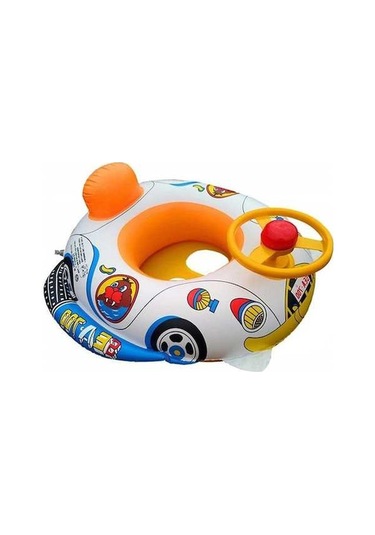 Ganzhoushop Yüzme Yüzme X Teslimatı Su Şişme Şekli Renkli Renk Rastgele Polis Koltuğu, Kalınlaşmış Halkası Direksiyonlu Çok Çocuk Arabası 60cm 60 : Jm Çok Renkli