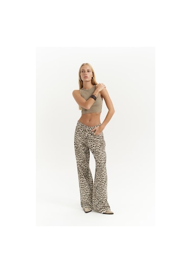 Mai Collection Mai Studios Co. Shoulder Haki Yıkamalı Fitilli Crop Haki
