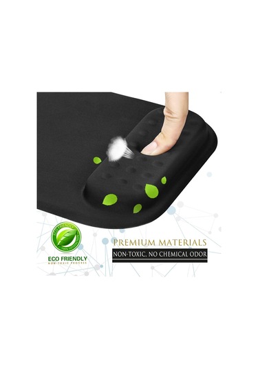 Hafızalı Köpük Bilek Desteğine Sahip Ergonomik Mouse Pad, Dizüstü Bilgisayarlar İçin Rahat Bilgisayar Mouse Pad'i, Kaymaz Bilek Desteğine Sahip Ağrı Giderici Bilek Desteği