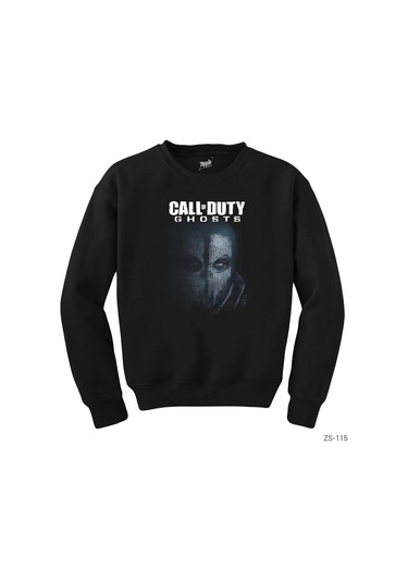 Call Of Duty Cod Ghosts Siyah Sweatshirt Siyah