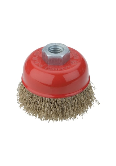 Partner Pt02033 Çanak Fırça Sarı Dalgalı Telli M14 Vidalı 100Mm (405313772)